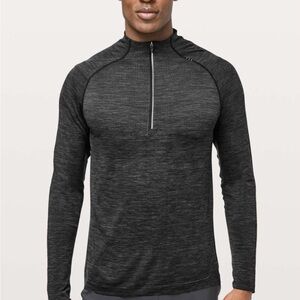 Lululemon Metal Vent Tech Half Zip II Long Sleeve Deep Coal/Black Mens XL